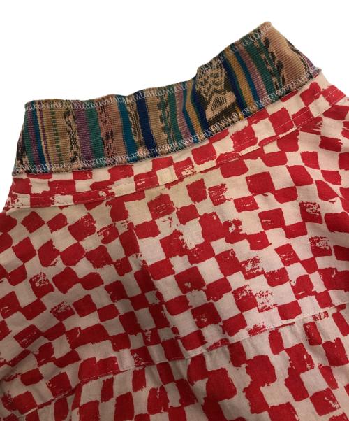 COMME des GARCONS HOMME PLUS（コムデギャルソンオムプリュス）COMME des GARCONS HOMME PLUS (コムデギャルソンオムプリュス) フラッグチェックシャツ レッド サイズ:Mの古着・服飾アイテム