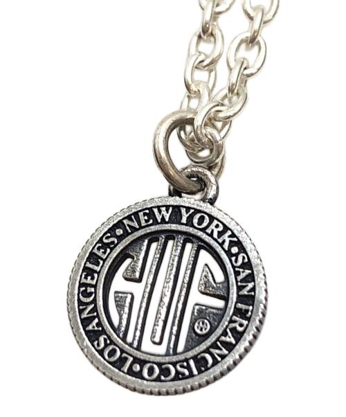 HUF（ハフ）HUF (ハフ) ロゴチェーンネックレス シルバーの古着・服飾アイテム