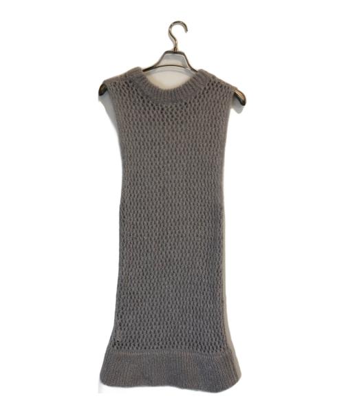 GALLARDA GALANTE（ガリャルダガランテ）GALLARDA GALANTE (ガリャルダガランテ) モヘヤメッシュベスト グレー サイズ:Ｆの古着・服飾アイテム