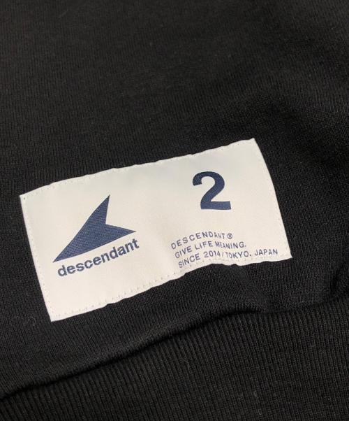 DESCENDANT（ディセンダント）DESCENDANT (ディセンダント) PE CREW NECK SWEATSHIRT ブラック サイズ:2の古着・服飾アイテム