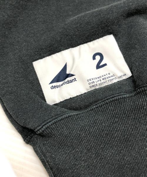 DESCENDANT（ディセンダント）DESCENDANT (ディセンダント) PE CREW NECK SWEATSHIRT グレー サイズ:2の古着・服飾アイテム