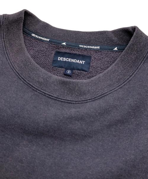 DESCENDANT（ディセンダント）DESCENDANT (ディセンダント) PE CREW NECK SWEATSHIRT パープル サイズ:3の古着・服飾アイテム