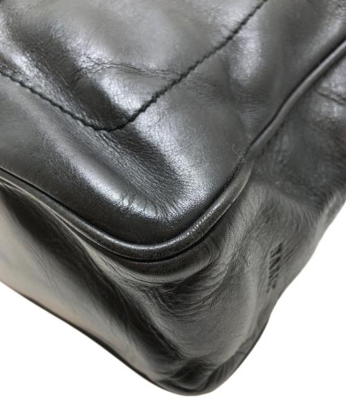 BALLY（バリー）BALLY (バリー) レザーストライプビジネスバッグ ブラックの古着・服飾アイテム