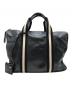 BALLY（バリー）の古着「レザーストライプビジネスバッグ」｜ブラック