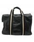 BALLY (バリー) レザーストライプビジネスバッグ ブラック：9000円