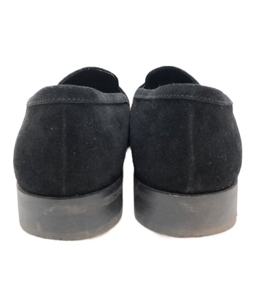 green label relaxing（グリーンレーベルリラクシング）green label relaxing (グリーンレーベルリラクシング) GLR ハッスイ スエード フレンチ ローファー ブラック サイズ:8の古着・服飾アイテム