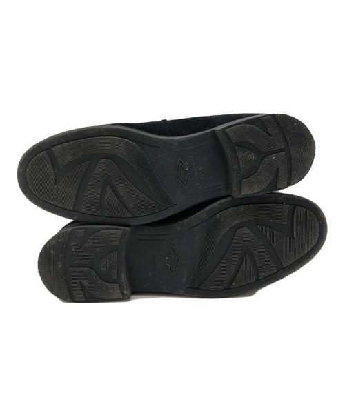 green label relaxing（グリーンレーベルリラクシング）green label relaxing (グリーンレーベルリラクシング) GLR ハッスイ スエード フレンチ ローファー ブラック サイズ:8の古着・服飾アイテム