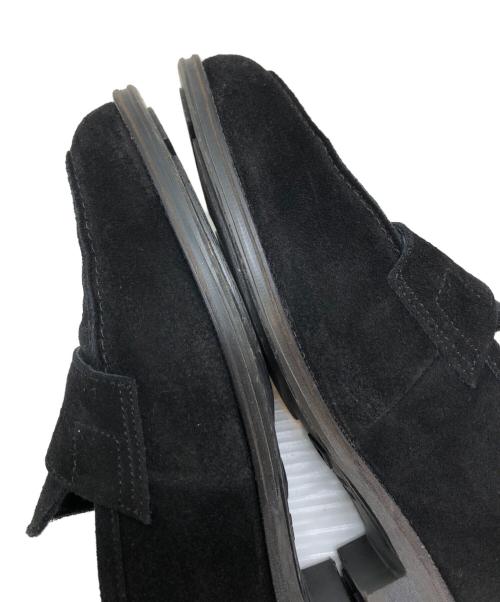 green label relaxing（グリーンレーベルリラクシング）green label relaxing (グリーンレーベルリラクシング) GLR ハッスイ スエード フレンチ ローファー ブラック サイズ:8の古着・服飾アイテム