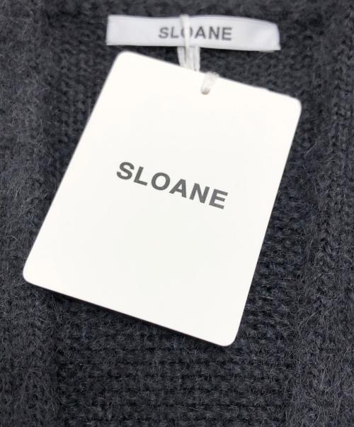 SLOANE（スローン）SLOANE (スローン) モヘアシャギーＶネックカーディガン グレー サイズ:3 未使用品の古着・服飾アイテム