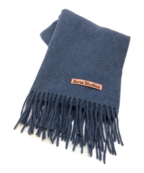 Acne studios（アクネ ストゥディオス）ACNE STUDIOS (アクネ ストゥディオス) マフラー ブルーの古着・服飾アイテム