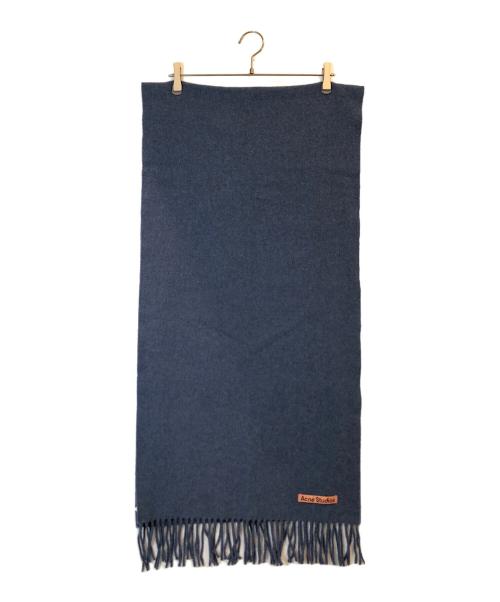 Acne studios（アクネ ストゥディオス）ACNE STUDIOS (アクネ ストゥディオス) マフラー ブルーの古着・服飾アイテム