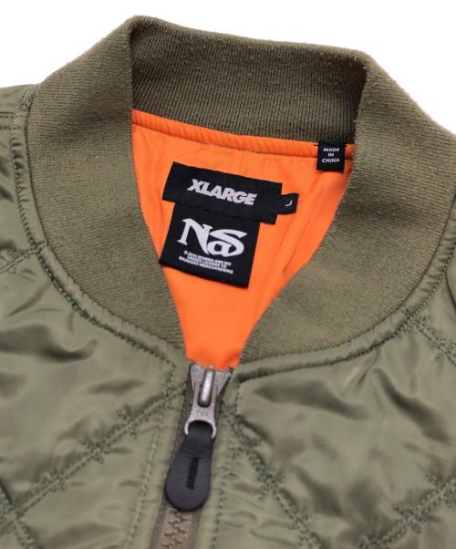 X-LARGE（エクストララージ）X-LARGE (エクストララージ) NAS (ナズ) キルティングジャケット カーキ サイズ:Lの古着・服飾アイテム