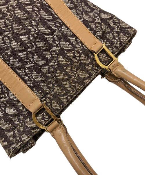 Christian Dior（クリスチャン ディオール）Christian Dior (クリスチャン ディオール) トロッター　ハンドバッグ ブラウンの古着・服飾アイテム