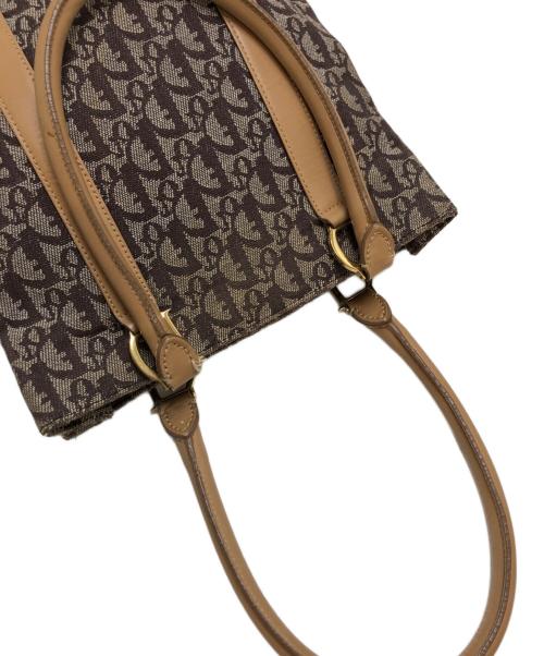 Christian Dior（クリスチャン ディオール）Christian Dior (クリスチャン ディオール) トロッター　ハンドバッグ ブラウンの古着・服飾アイテム