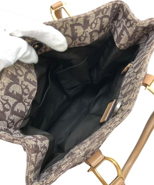 Christian Dior（クリスチャン ディオール）Christian Dior (クリスチャン ディオール) トロッター　ハンドバッグ ブラウンの古着・服飾アイテム