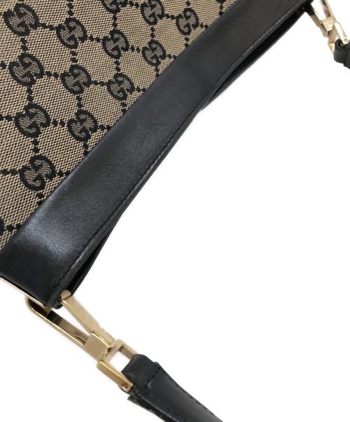 GUCCI（グッチ）GUCCI (グッチ) GGキャンバスワンショルダーバッグ ブラックの古着・服飾アイテム
