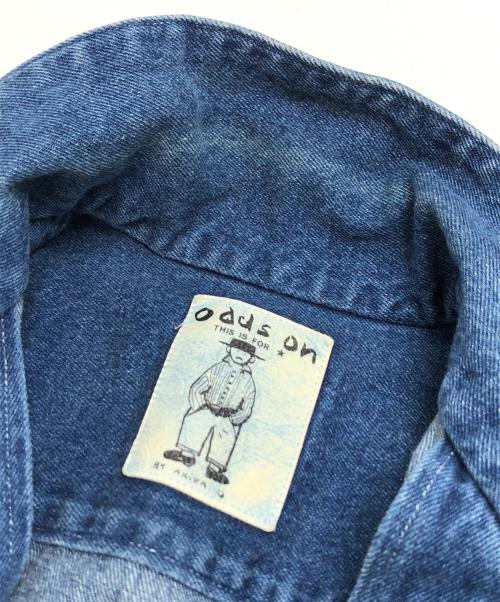 odds on（オッズオン）odds on (オッズオン) デニムオールインワン インディゴ サイズ:FREEの古着・服飾アイテム