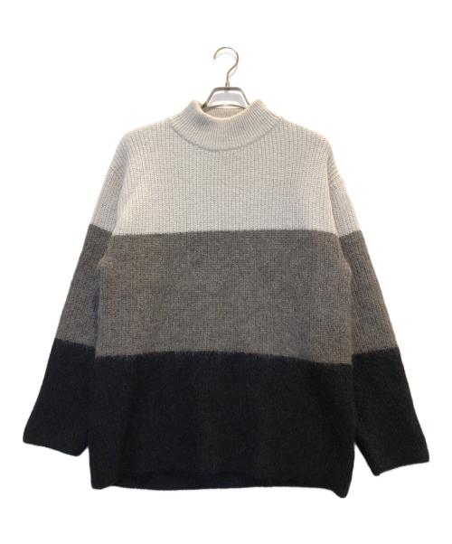 A + TOKYO（エープラス トウキョウ）A + TOKYO (エープラス トウキョウ) モヘヤ モヘア ニット グレー サイズ:2の古着・服飾アイテム