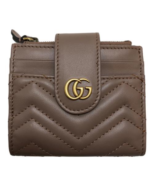 GUCCI（グッチ）GUCCI (グッチ) 2つ折り財布 ベージュの古着・服飾アイテム