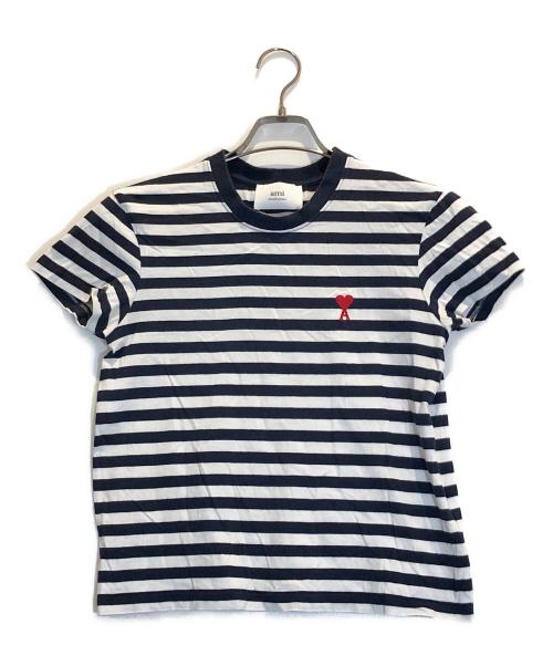 AMI Alexandre Mattiussi（アミアレクサンドルマテュッシ）AMI Alexandre Mattiussi (アミアレクサンドルマテュッシ) Tシャツ ネイビー サイズ:XXSの古着・服飾アイテム