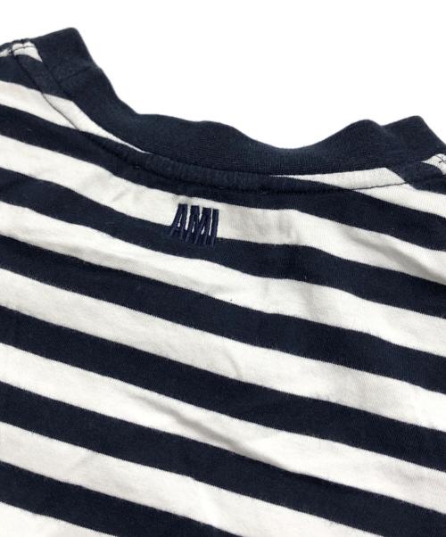 AMI Alexandre Mattiussi（アミアレクサンドルマテュッシ）AMI Alexandre Mattiussi (アミアレクサンドルマテュッシ) Tシャツ ネイビー サイズ:XXSの古着・服飾アイテム