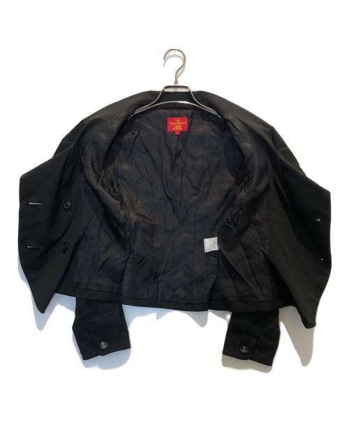 Vivienne Westwood RED LABEL（ヴィヴィアンウエストウッドレッドレーベル）Vivienne Westwood RED LABEL (ヴィヴィアンウエストウッドレッドレーベル) ショールカラーダブルジャケット ブラック サイズ:2の古着・服飾アイテム