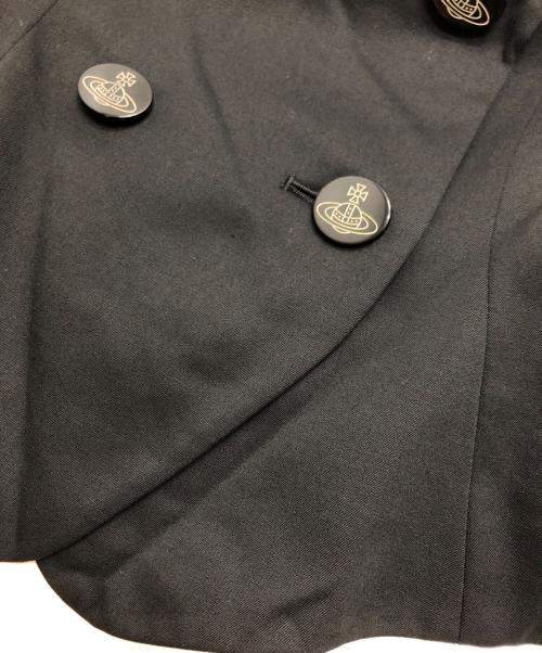 Vivienne Westwood RED LABEL（ヴィヴィアンウエストウッドレッドレーベル）Vivienne Westwood RED LABEL (ヴィヴィアンウエストウッドレッドレーベル) ショールカラーダブルジャケット ブラック サイズ:2の古着・服飾アイテム