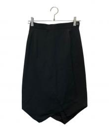 Vivienne Westwood RED LABEL（ヴィヴィアンウエストウッドレッドレーベル）の古着「アシンメトリースカート」｜ブラック