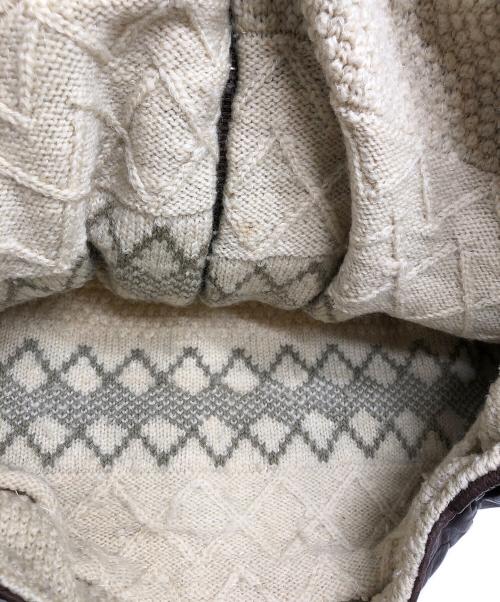 C.P COMPANY（シーピーカンパニー）C.P COMPANY (シーピーカンパニー) キルティングレザージャケット ブラウン サイズ:46の古着・服飾アイテム