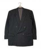 ISSEY MIYAKE MENイッセイミヤケメン）の古着「ピークドラペルダブルジャケット」｜ブラック