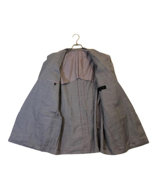 COMME des GARCONS HOMME（コムデギャルソン オム）COMME des GARCONS HOMME (コムデギャルソン オム) リネン混テーラードジャケット グレー サイズ:Mの古着・服飾アイテム