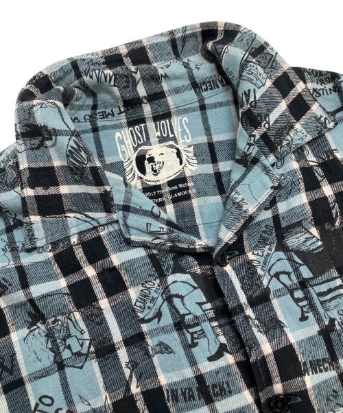 Hysteric Glamour（ヒステリックグラマー）Hysteric Glamour (ヒステリックグラマー) シャツ ブルー サイズ:Ⅼの古着・服飾アイテム