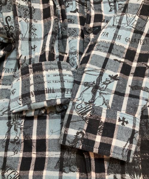 Hysteric Glamour（ヒステリックグラマー）Hysteric Glamour (ヒステリックグラマー) シャツ ブルー サイズ:Ⅼの古着・服飾アイテム