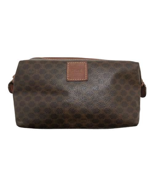 CELINE（セリーヌ）CELINE (セリーヌ) マカダム柄セカンドバッグ ブラウンの古着・服飾アイテム