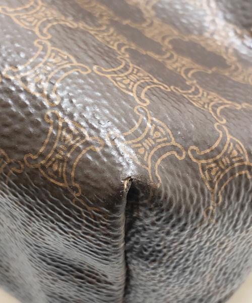 CELINE（セリーヌ）CELINE (セリーヌ) マカダム柄セカンドバッグ ブラウンの古着・服飾アイテム