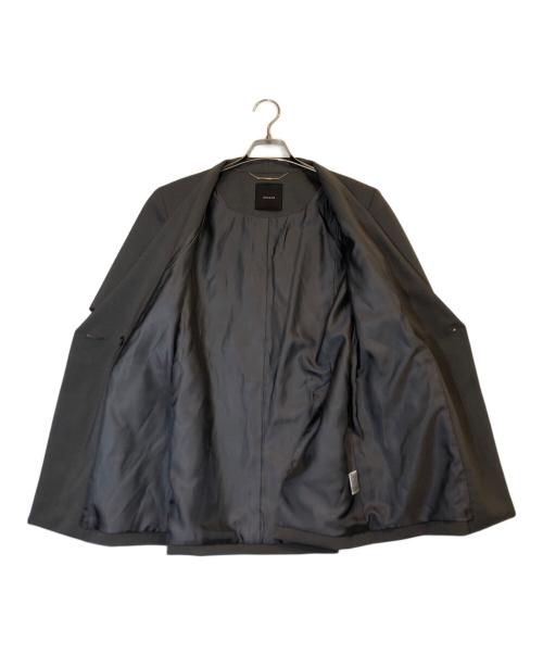 anuans（アニュアンス）anuans (アニュアンス) ハイネックノーカラージャケット グレー サイズ:Fの古着・服飾アイテム