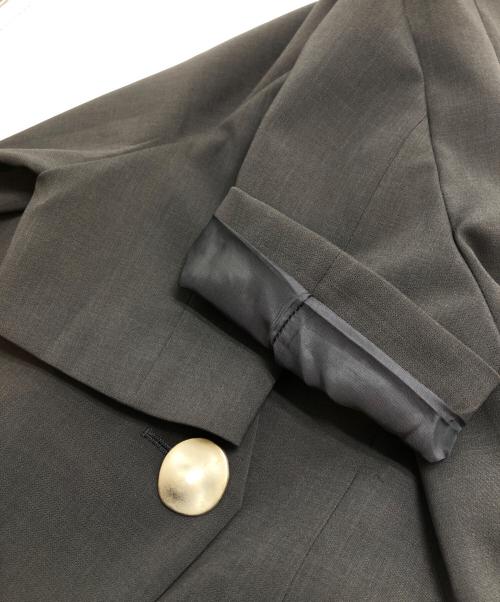 anuans（アニュアンス）anuans (アニュアンス) ハイネックノーカラージャケット グレー サイズ:Fの古着・服飾アイテム