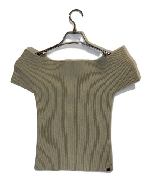 extreme cashmere（エクストリーム カシミア）extreme cashmere (エクストリーム カシミア) オフショルダートップス ベージュ サイズ:Fの古着・服飾アイテム
