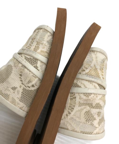 Chloe（クロエ）Chloe (クロエ) レースサンダル ホワイト サイズ:37の古着・服飾アイテム