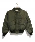 HOUSTONヒューストン）の古着「CWU-45Pフライトジャケット」｜カーキ