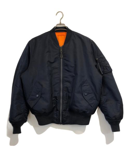 ALPHA INDUSTRIES（アルファインダストリーズ）ALPHA INDUSTRIES (アルファインダストリーズ) MA-1リバーシブルジャケット ネイビー×オレンジ サイズ:Lの古着・服飾アイテム