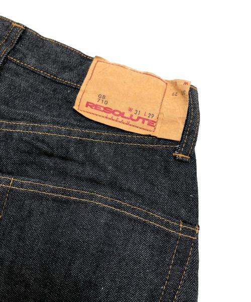 RESOLUTE（リゾルト）RESOLUTE (リゾルト) 15TH ANNIVERSARY デニムパンツ ブラック サイズ:W31　L29の古着・服飾アイテム