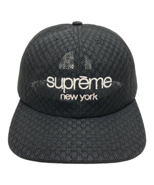 SUPREME（シュプリーム）SUPREME (シュプリーム) classic logo air mesh 6panel ブラックの古着・服飾アイテム