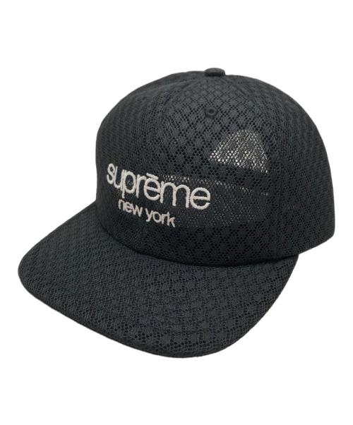 SUPREME（シュプリーム）SUPREME (シュプリーム) classic logo air mesh 6panel ブラックの古着・服飾アイテム