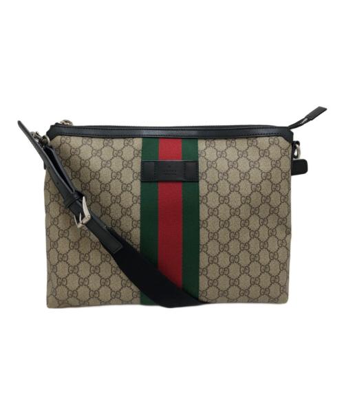 GUCCI（グッチ）GUCCI (グッチ) GGスプリーム ショルダーバッグ ベージュの古着・服飾アイテム