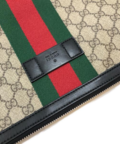 GUCCI（グッチ）GUCCI (グッチ) GGスプリーム ショルダーバッグ ベージュの古着・服飾アイテム