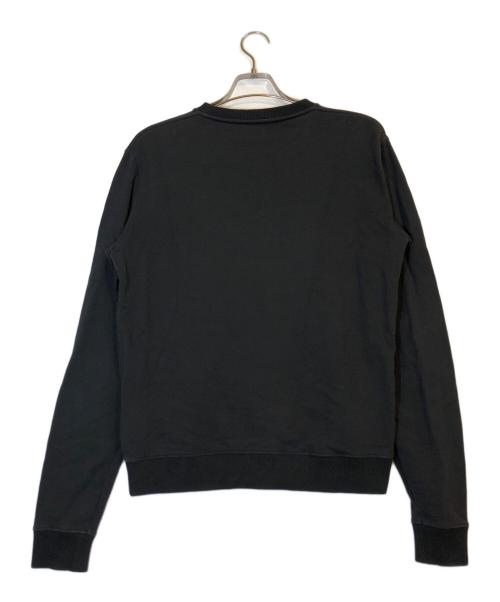 Saint Laurent Paris（サンローランパリ）Saint Laurent Paris (サンローランパリ) ロゴプリントクルーネックスウェット ブラック サイズ:Lの古着・服飾アイテム