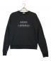 Saint Laurent Paris（サンローランパリ）の古着「ロゴプリントクルーネックスウェット」｜ブラック