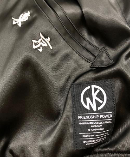 KINNIKUMAN MUSCLE APPAREL（キンニクマン）KINNIKUMAN MUSCLE APPAREL (キンニクマン) リバーシブルスカジャン ブラック サイズ:Lの古着・服飾アイテム