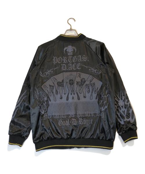 NEUTRAL INFINITY（ニュートラルインフィニティ）Neutral infinity (ニュートラルインフィニティ) ONE PIECE (ワンピース) リバーシブルスカジャン ブラック サイズ:Lの古着・服飾アイテム